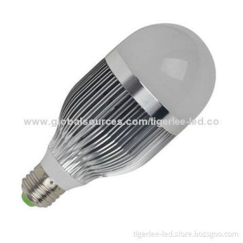 e27 LED bulbs with SMD 5630 chip, CRI>80, aluminum shell + PC lampshade